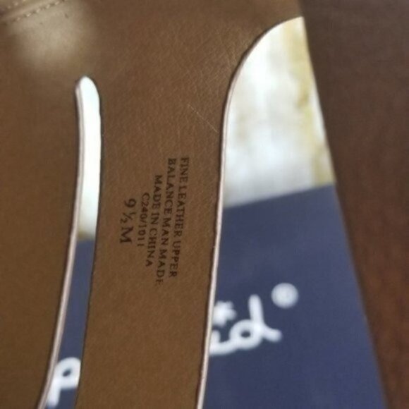 Splendid Block Heel Pebbled Leather Strap Sandals Women’s Comfort Style - Picture 4 of 4